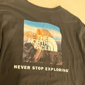 Black North Face long sleeve shirt. Men. Large.